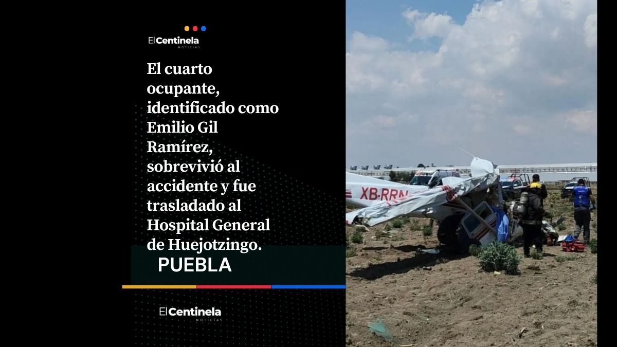 Identifican a los tres fallecidos del avionetazo en Huejotzingo: dos pilotos y un pasajero