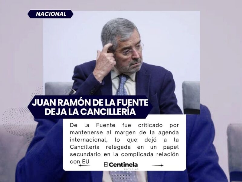 Juan Ramón de la Fuente deja la cancillería “por motivos de salud; lo sustituye Roberto Velasco