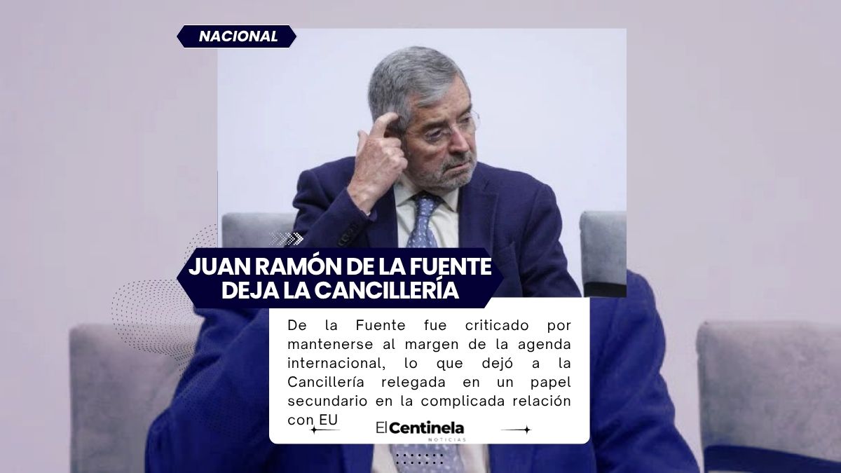 Juan Ramón de la Fuente deja la cancillería “por motivos de salud; lo sustituye Roberto Velasco