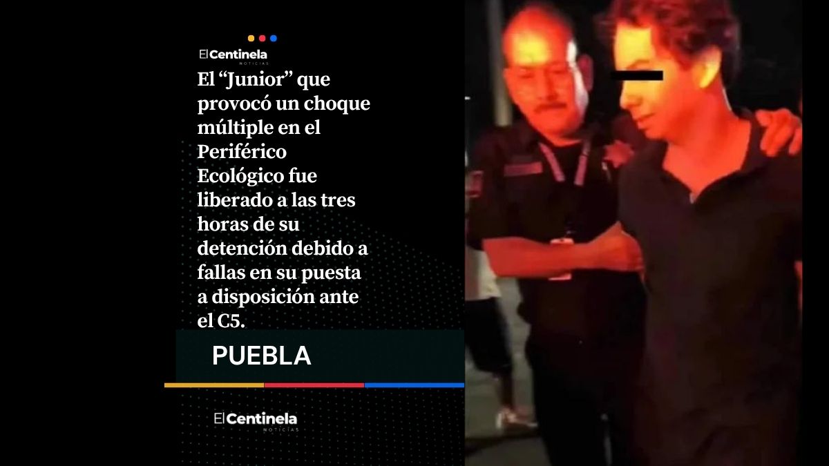 Junior ebrio que chocó 10 autos y desató persecución en el Periférico queda libre en tres horas