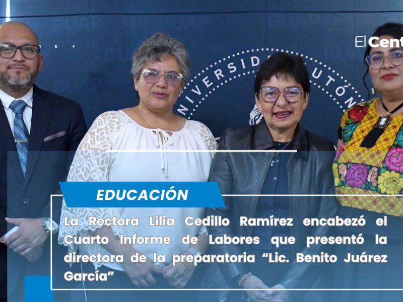 Rectora Lilia Cedillo toma protesta a directora electa de la preparatoria “Lic. Benito Juárez García”