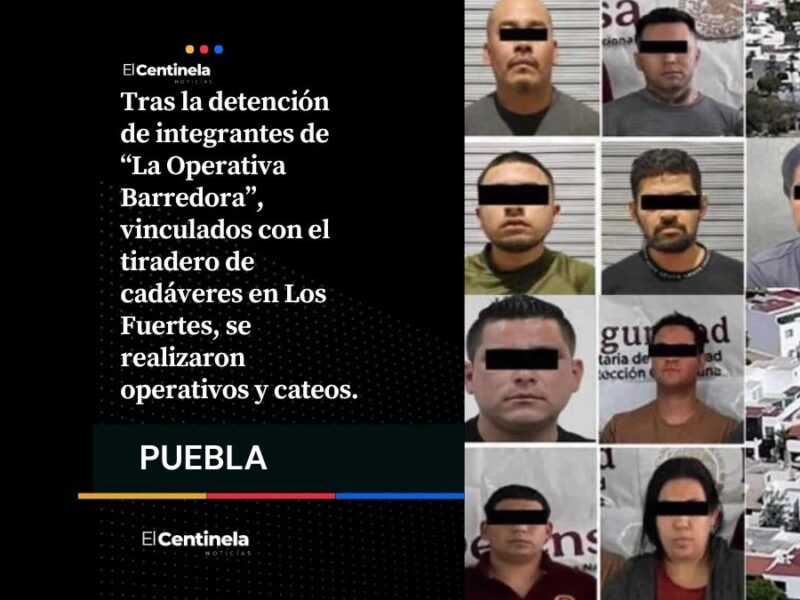 Aseguran casas de seguridad en Lomas de Angelópolis tras detención de nueve sicarios de Operativa Barredora