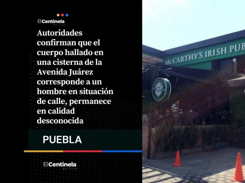 Hallan cadáver en McCarthy’s de Avenida Juárez, era un hombre en situación vulnerable