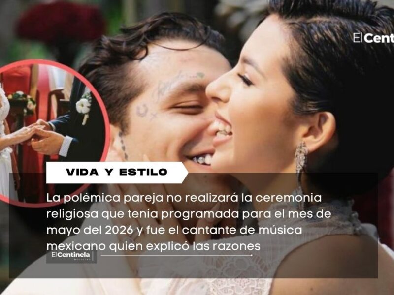 Christian Nodal cancela su boda religiosa con Ángela Aguilar y revela el motivo
