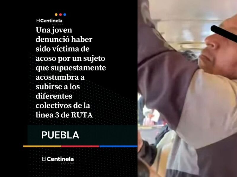 Alerta en RUTA: Exhiben a acosador que aprovecha unidades llenas para tocar a mujeres