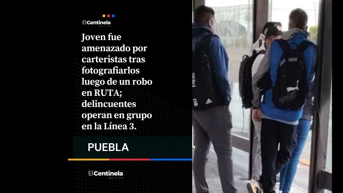 Banda de carteristas intenta golpear a pasajero que los fotografió en la Línea 3 del Ruta