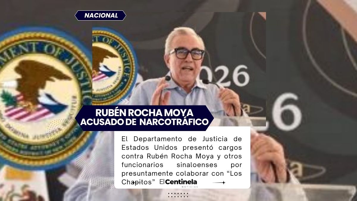 Rubén Rocha Moya, gobernador de Sinaloa, es acusado por Estados Unidos de narcotráfico: Lo señalan de colaborar con el Cártel de Sinaloa