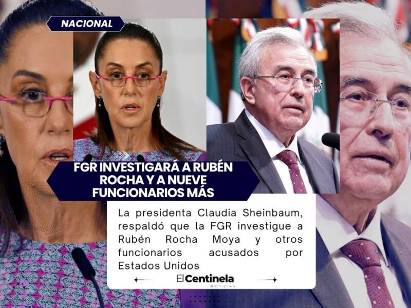 Claudia Sheinbaum respalda investigar a Rubén Rocha Moya y otros funcionarios señalados por EU