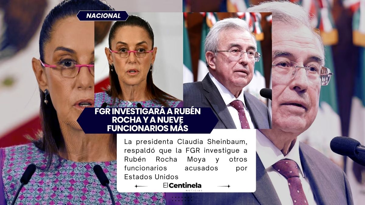 Claudia Sheinbaum respalda investigar a Rubén Rocha Moya y otros funcionarios señalados por EU