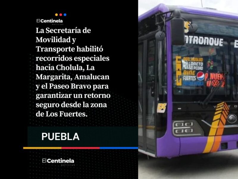 SMT lanza transporte nocturno para la Feria de Puebla: habrá cinco rutas, aquí te las explicamos