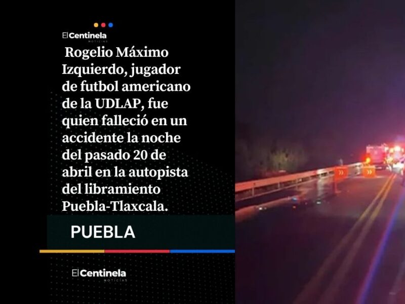 Muere jugador de la UDLAP tras choque automovilístico