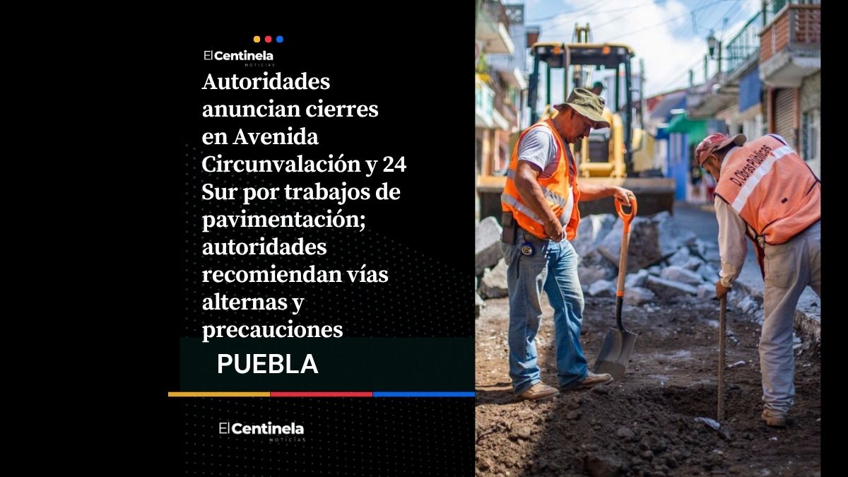 Cierran Avenida Circunvalación y 24 Sur por obras de pavimentación del 22 al 24 de abril