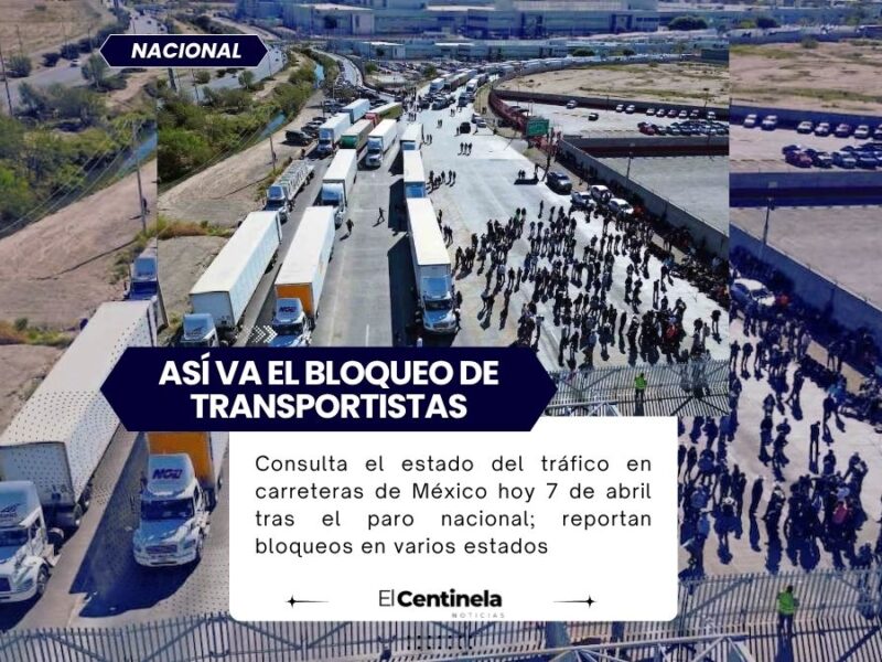 Bloqueos en carreteras hoy 7 de abril: así está el tráfico tras paro de transportistas