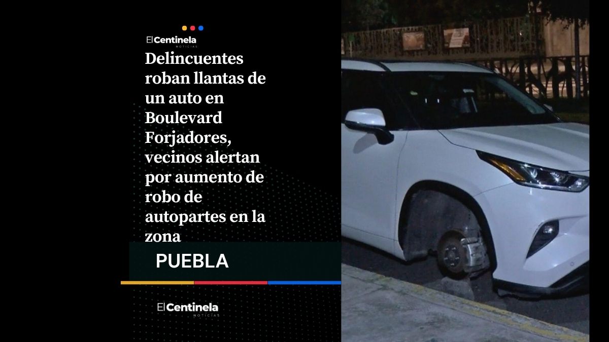Robo de autopartes en Boulevard Forjadores: desvalijan auto en y lo dejan sobre un tabique
