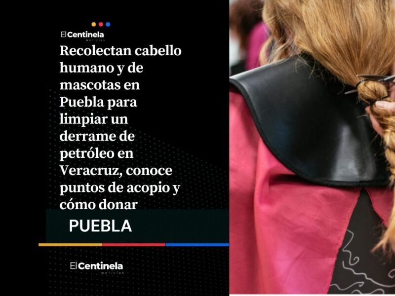 Donación de cabello en Puebla para limpiar derrame de hidrocarburos en Veracruz, ¿cómo ayudar?
