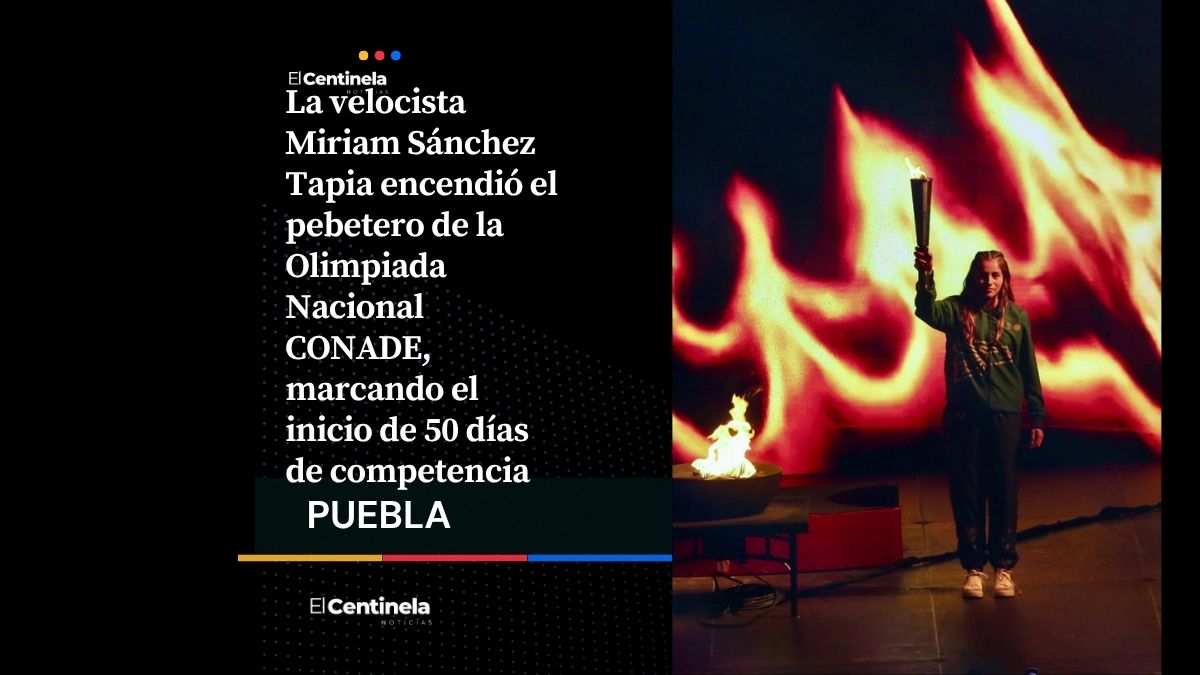 Miriam Sánchez, “Hija del Viento”, enciende el pebetero de la Olimpiada Nacional CONADE 2026