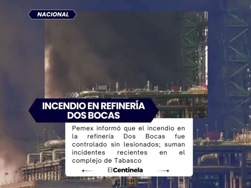 Incendio en refinería Dos Bocas: Pemex reporta siniestro controlado en área de coque