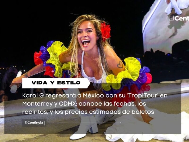 Karol G confirma conciertos en México con su ‘TropiTour’: conoce las fechas y venta de boletos