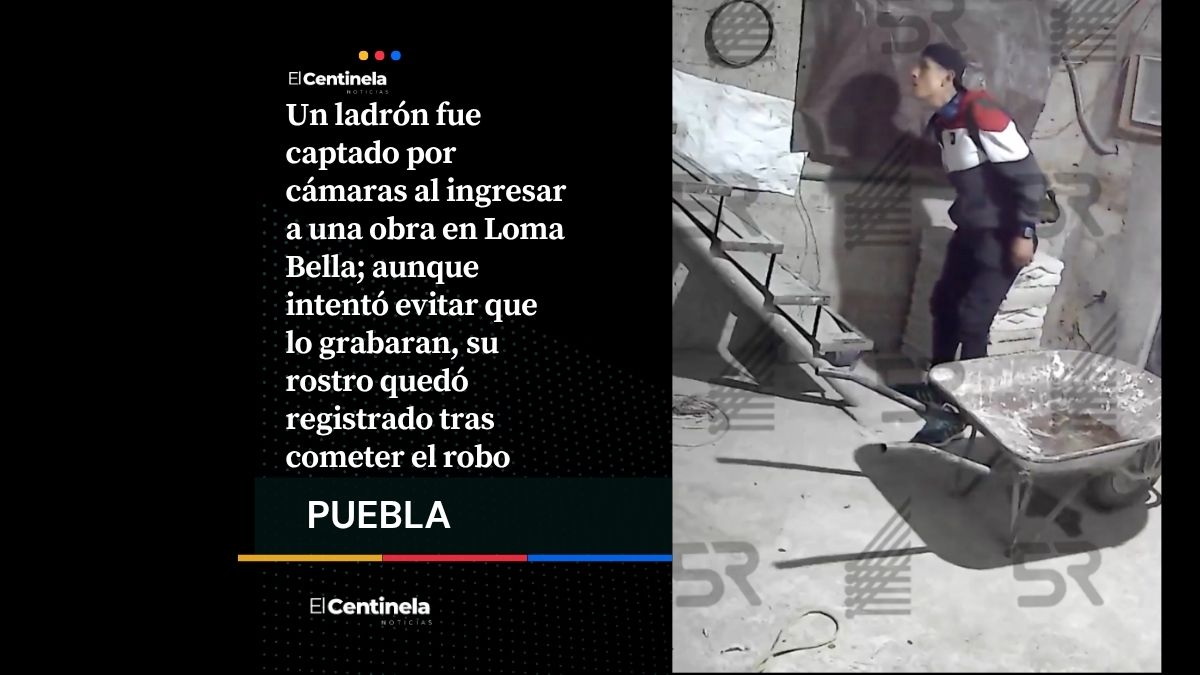 Sinvergüenza: Ladrón queda grabado tras voltear cámara para robar en obra de Loma Bella
