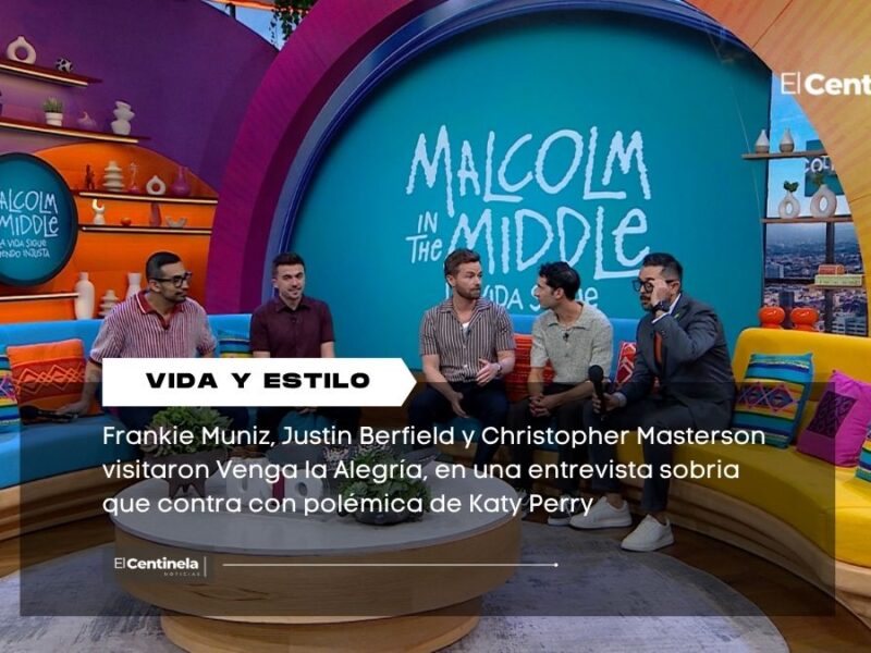 Elenco de Malcolm el de en medio visita Venga la Alegría, luego de polémica con Katy Perry
