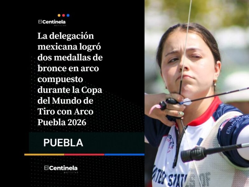 México inaugura su medallero con doble bronce en la Copa del Mundo de Tiro con Arco en Puebla