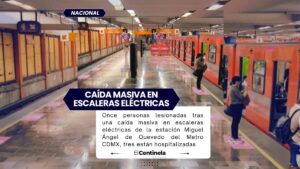 Caída masiva en Metro Miguel Ángel de Quevedo deja 11 lesionados en CDMX