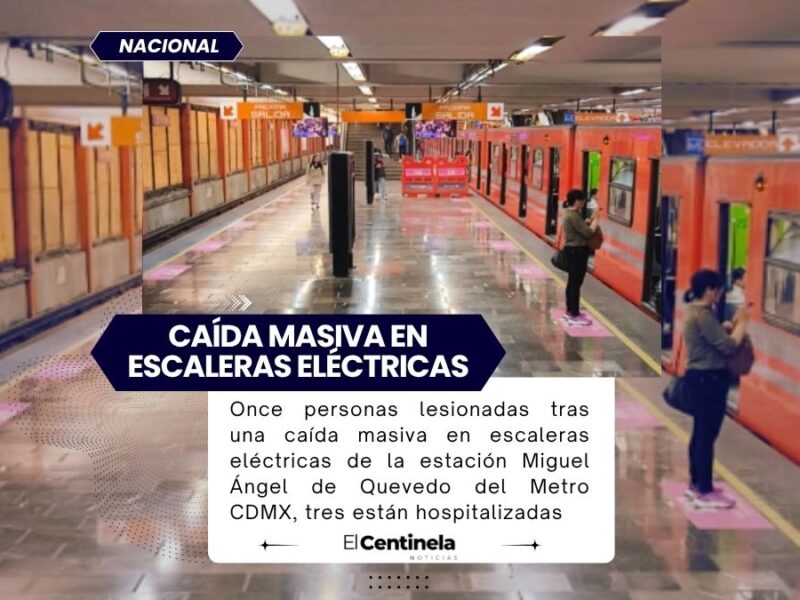 Caída masiva en Metro Miguel Ángel de Quevedo deja 11 lesionados en CDMX