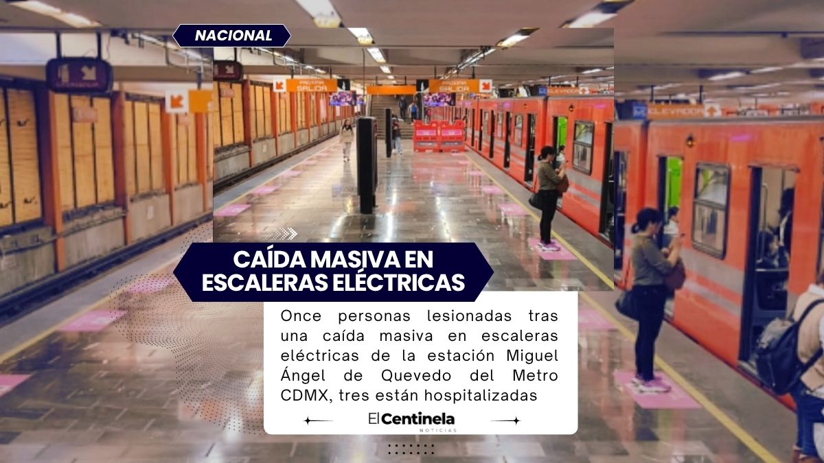 Caída masiva en Metro Miguel Ángel de Quevedo deja 11 lesionados en CDMX