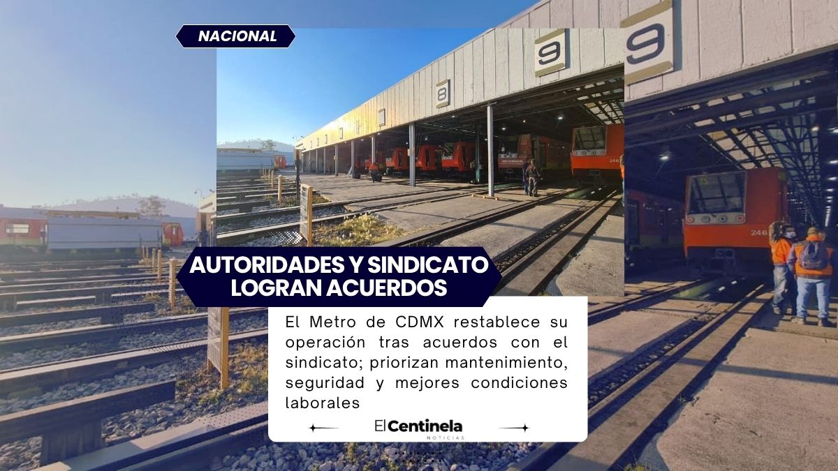 Metro normaliza servicio tras acuerdos con sindicato en CDMX