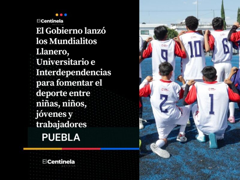 Tal como la Champions: Mundialitos impulsan el deporte en barrios y escuelas de Puebla capital