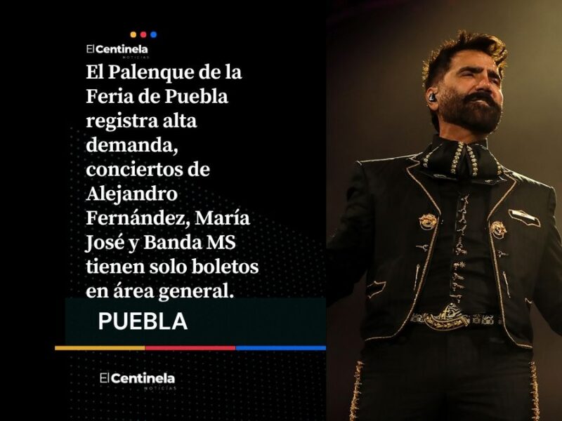 Palenque de Puebla sold out: últimos boletos para Alejandro Fernández, María José y Banda MS