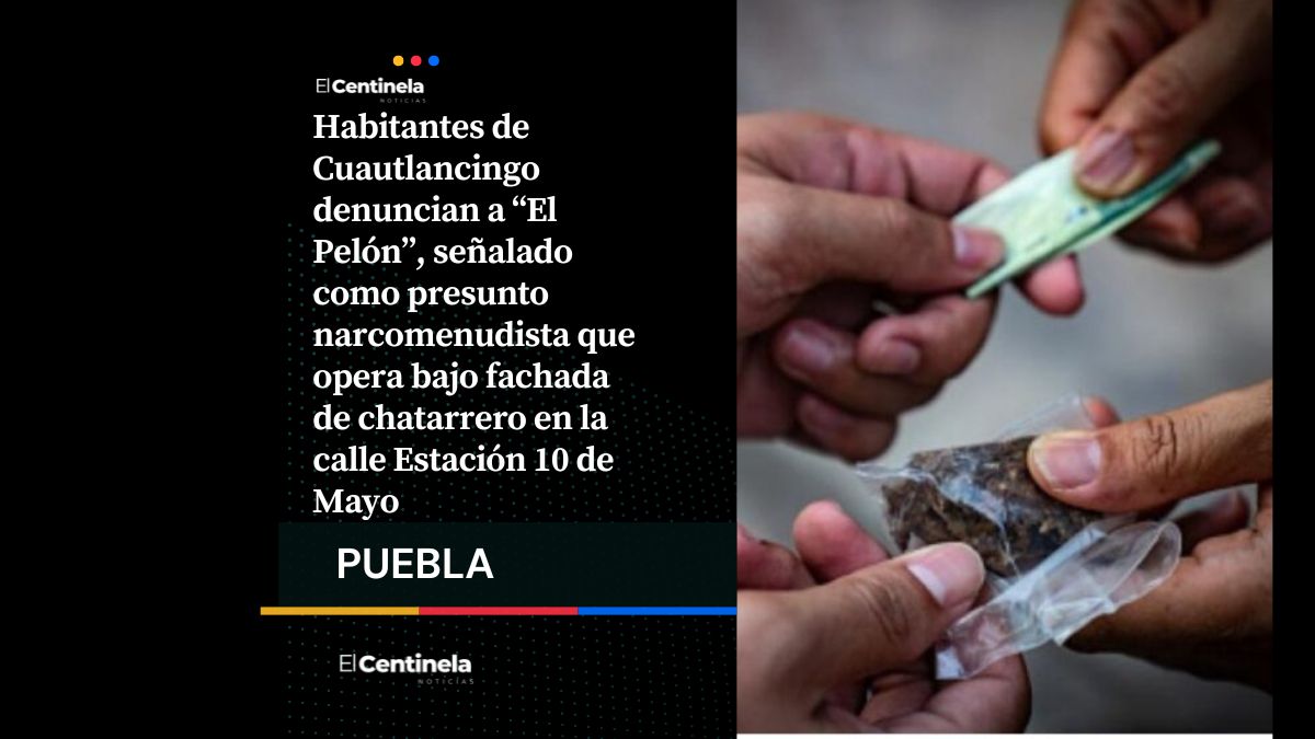 Denuncian presunto punto de droga clandestino en Cuautlancingo, acusan a falso chatarrero