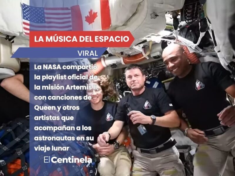 NASA revela playlist de Artemis II: música que acompaña a astronautas rumbo a la Luna