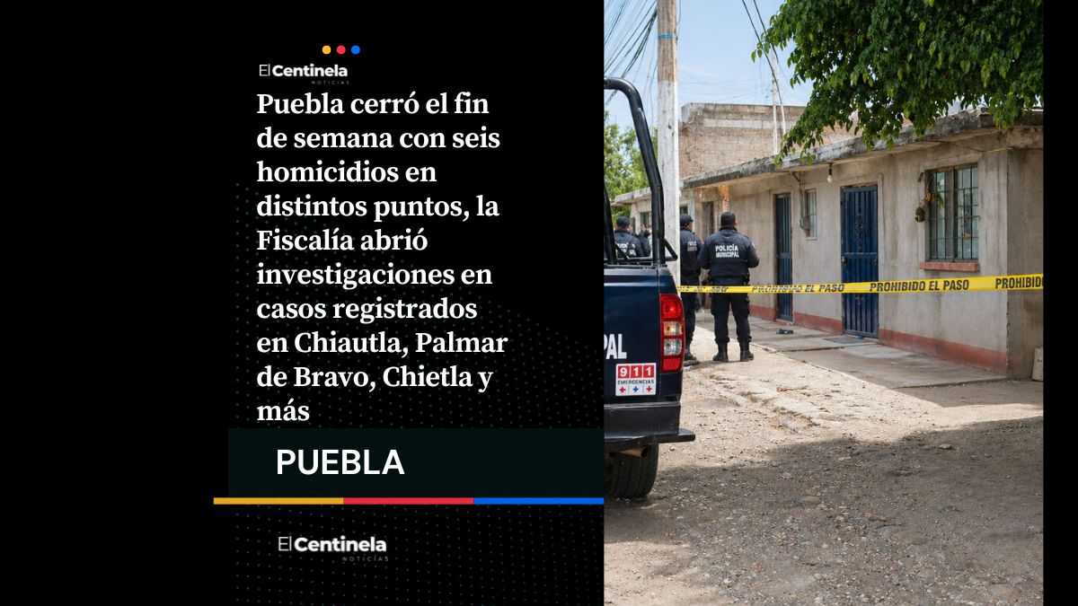 Puebla se tiñe de rojo con seis homicidios durante el último fin de semana de abril