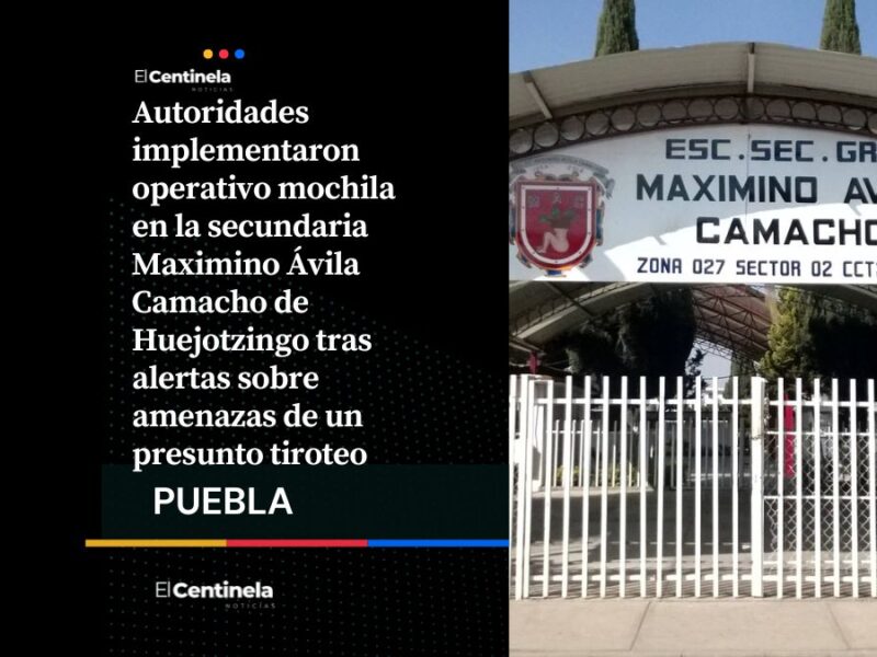 Miedo emergente: Ahora secundaria de Huejotzingo reporta amenaza de tiroteo