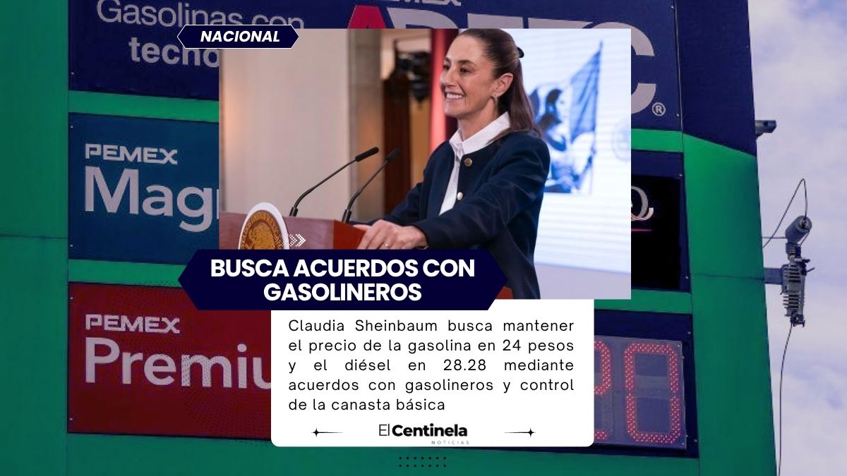 Claudia Sheinbaum alista reunión con gasolineros para mantener tope en precio de combustibles