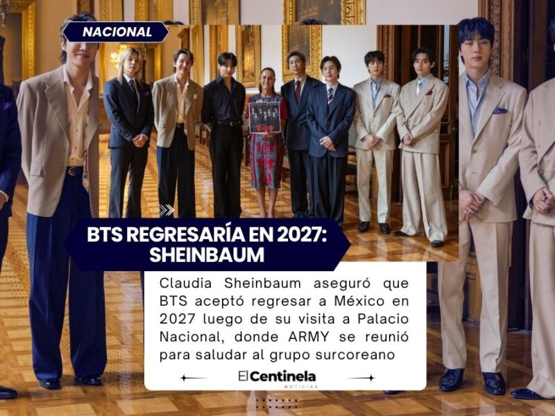 Claudia Sheinbaum anuncia posible regreso de BTS a México en 2027 tras histórica visita al Palacio Nacional