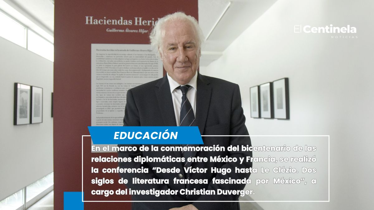Imparte Christian Duverger conferencia acerca de la relación entre México y Francia a través de la literatura