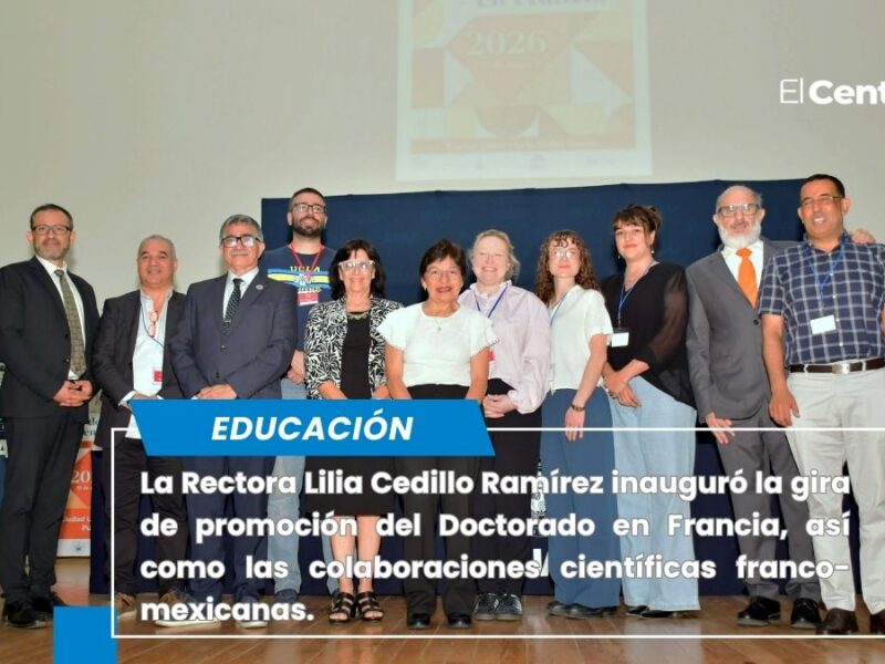 Inaugura la Rectora Lilia Cedillo gira de promoción del Doctorado en Francia