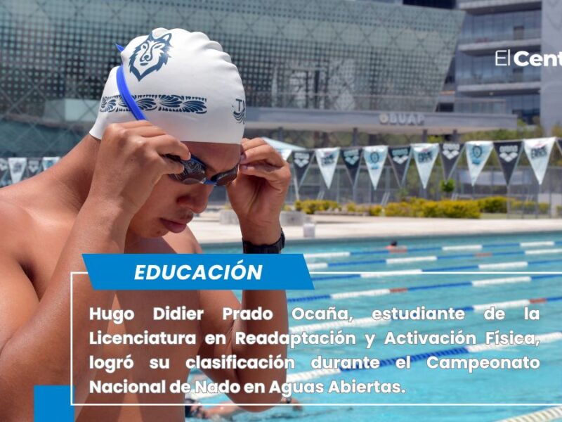 “Me siento orgulloso de representar a la BUAP”: Hugo Prado Ocaña