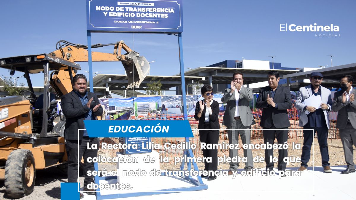 Colocan en CU2 primera piedra para nodo de transferencia y edificio de docentes