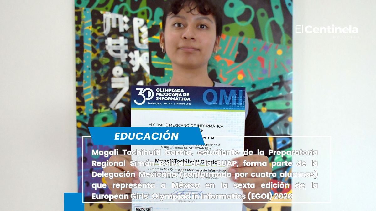 Alumna BUAP representa a México en la Olimpiada Femenil Europea de Informática