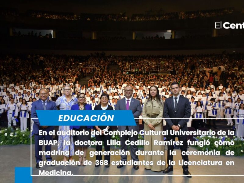 Preside Rectora Lilia Cedillo graduación de la Facultad de Medicina