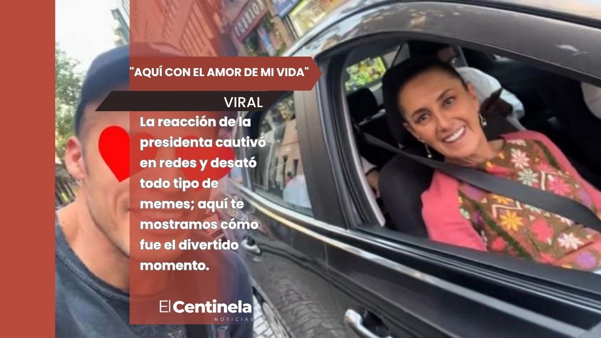 "Aquí con el amor de mi vida": Joven halaga a la presidenta y el VIDEO se vuelve viral por la reacción de Sheinbaum