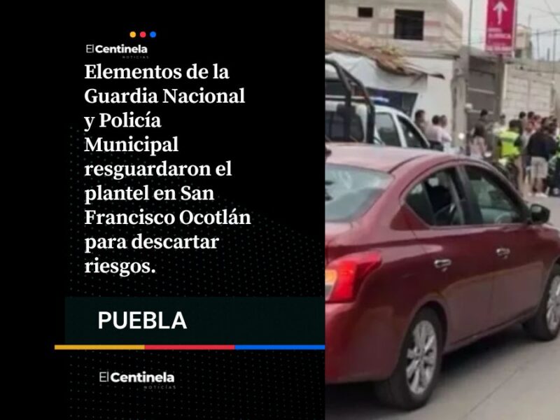 Pánico en secundaria de Coronango por falsa amenaza de tiroteo; suspenden clases