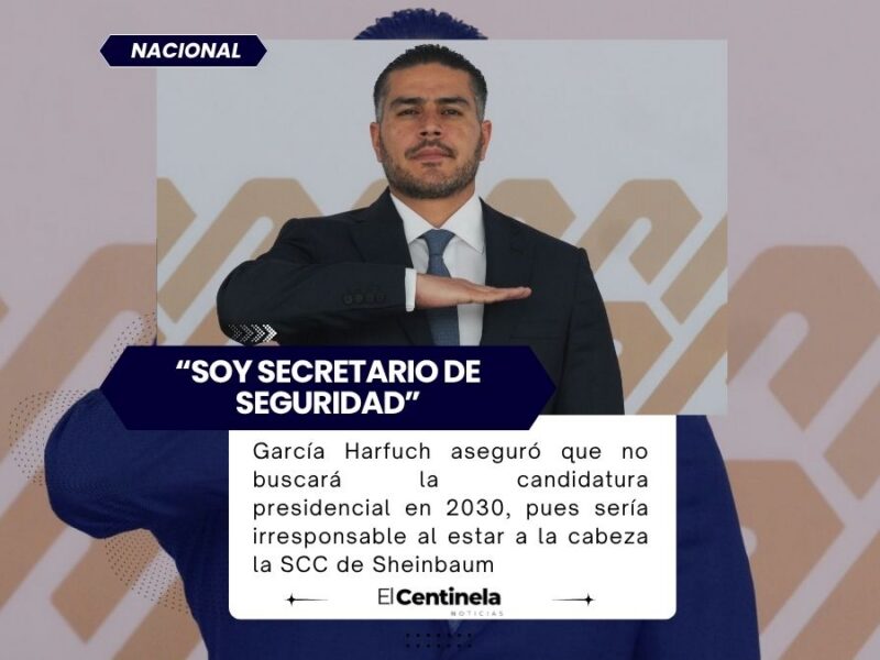 Hasta que la presidenta lo disponga: Harfuch descarta candidatura presidencial para 2030