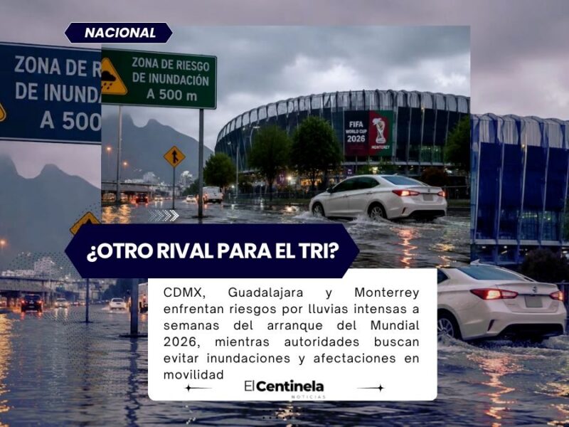 ¿Otro rival para el Tri? México suma más de 600 puntos críticos de inundación en sedes del Mundial