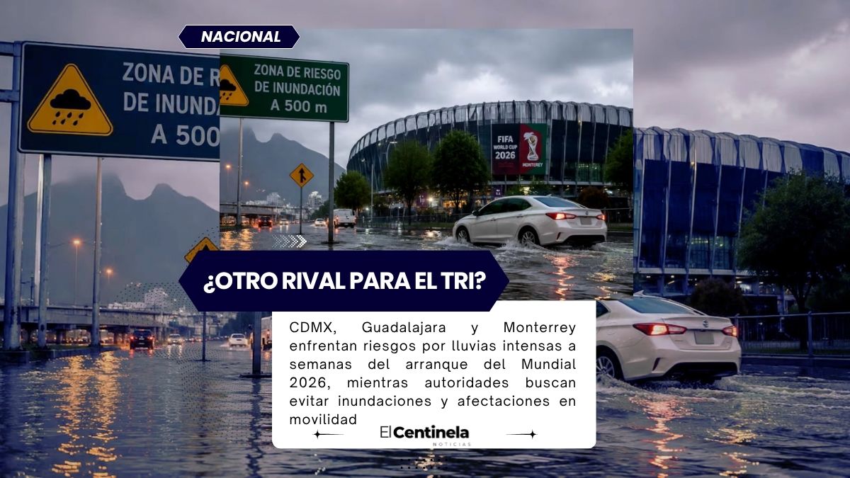 ¿Otro rival para el Tri? México suma más de 600 puntos críticos de inundación en sedes del Mundial