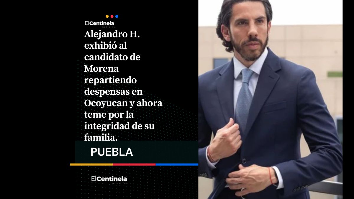Vecino de Lomas de Angelópolis acusa amenazas tras exhibir a Luis Tiffein repartiendo despensas