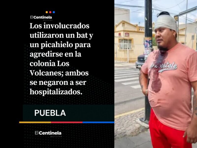Violenta riña en fila de tortillería frente al parque Las Ninfas deja dos heridos; usaron bat y picahielos